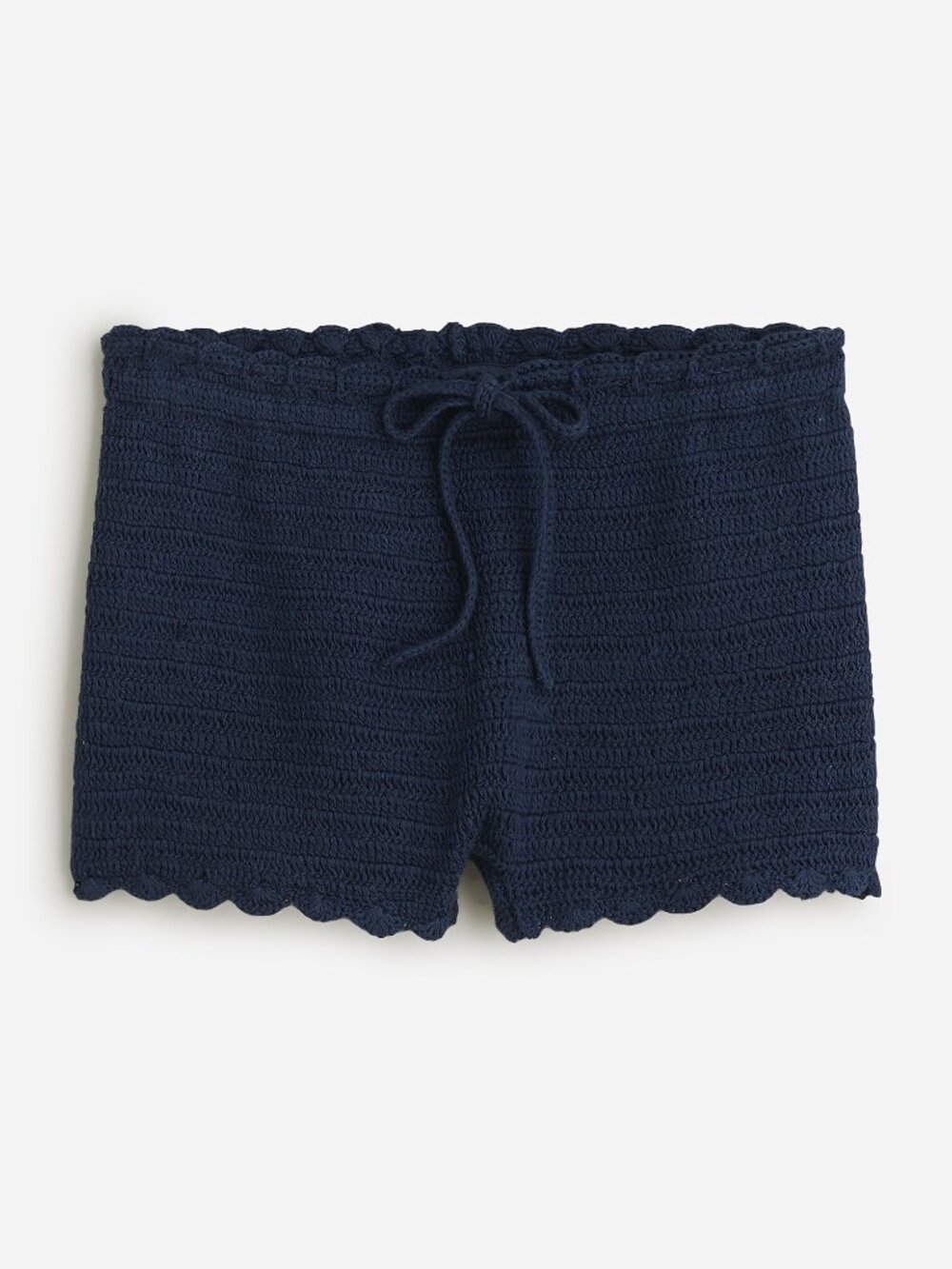 J Crew Crochet Mini Short Navy Size Small